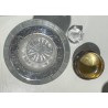 Flacon en cristal, bouchon argent 800
