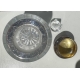 Flacon en cristal, bouchon argent 800