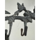 Porte manteau en laiton patiné Colibris