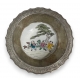 Bol en porcelaine chinoise, bordure argentée