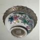 Bol en porcelaine chinoise, bordure argentée