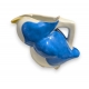 Pichet "Canard" bleu et jaune (Corps seulement)