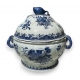 Soupière en porcelaine bleu blanc