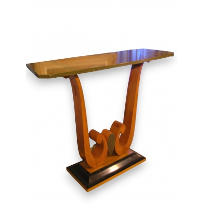 Art Deco console table in pear wood at  Moinat SA  - Antiques and home décor