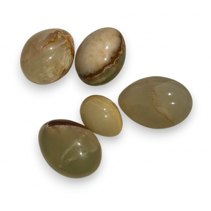 Collection de 5 oeufs en onyx