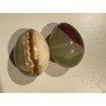 A collection of 5 onyx eggs