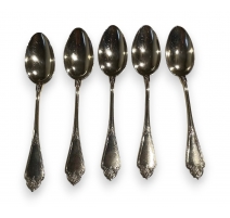 Lot de 5 cuillères en argent 88