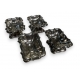 Lot de 4 sallières en argent