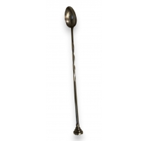 Cuillère à cocktail en métal argenté