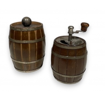 Sallière et poivrier Tonneau