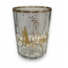 Verre décor doré
