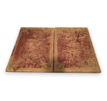 Sous-main ancien en mouton rouge