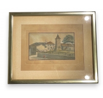 Gravure "Penthaz" par WEIBEL