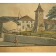 Gravure "Penthaz" par WEIBEL