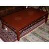  Table basse laquée, pieds chinois, sur  Moinat SA  - Antiquités décoration