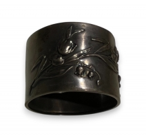 Lien de serviette Muguet en argent
