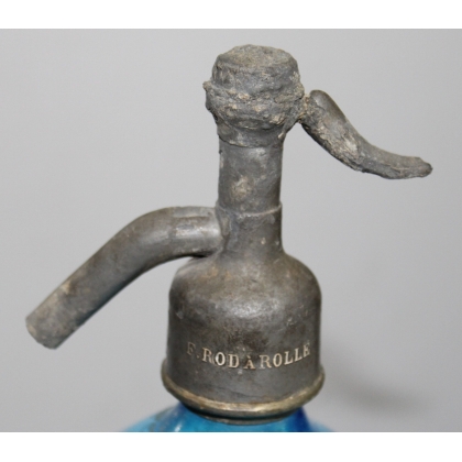 Siphon en verre bleu Félix ROD Rolle