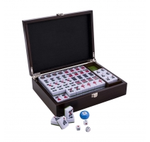 Jeu de Mah-jong, coffret bois