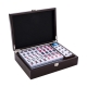 Jeu de Mah-jong, coffret bois