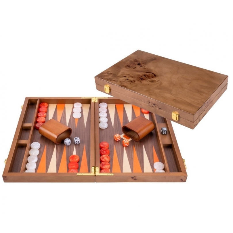 Coffret de Backgammon orange