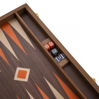 Coffret de Backgammon orange