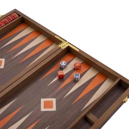 Coffret de Backgammon orange