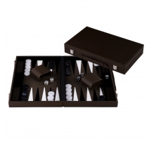 Coffret de Backgammon brun