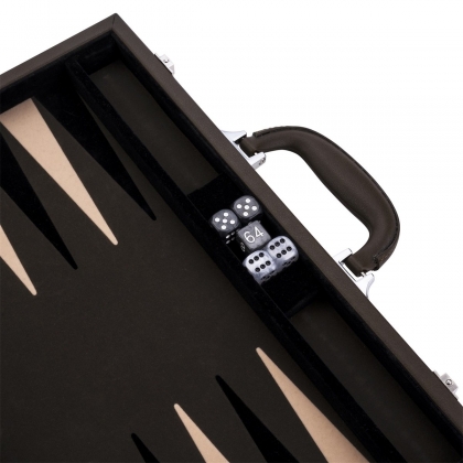 Coffret de Backgammon brun