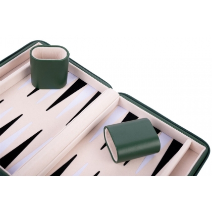 Coffret de Backgammon de voyage Vert