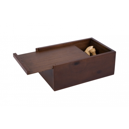 Pions d\'échec en acacia brun et clair