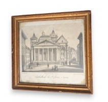 Gravure "Cathédrale de St Pierre" par SORRIEU