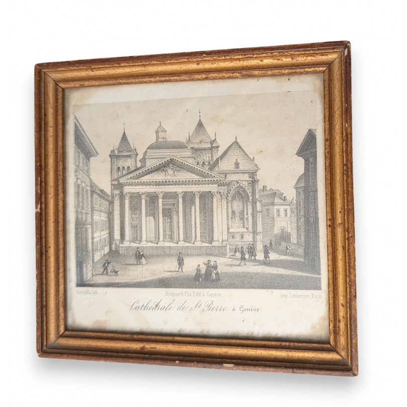 Gravure "Cathédrale de St Pierre" par SORRIEU