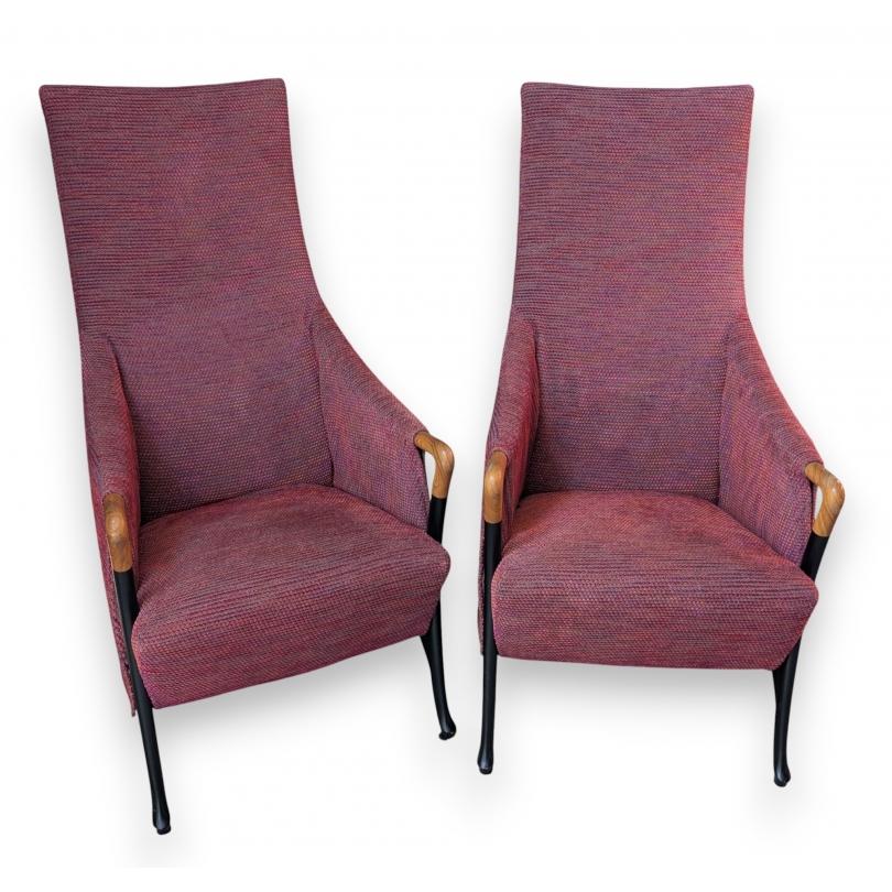 Paire de fauteuils Progetti Wing par GIORGETTI