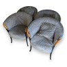 Suite de 4 fauteuils Progetti par GIORGETTI