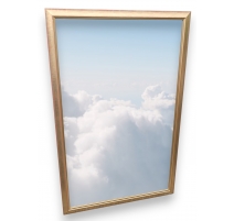 Miroir rectangulaire doré