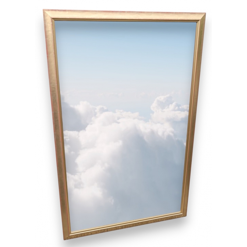 Miroir rectangulaire doré