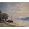 Tableau \"Les Dents du Midi\" signé BAUDIT