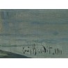 Tableau \"Les Dents du Midi\" signé BAUDIT