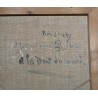Tableau \"Les Dents du Midi\" signé BAUDIT