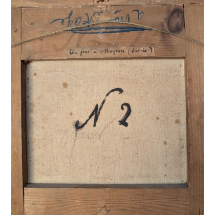 Tableau \"Four à Maglan\" signé F. DIDAY