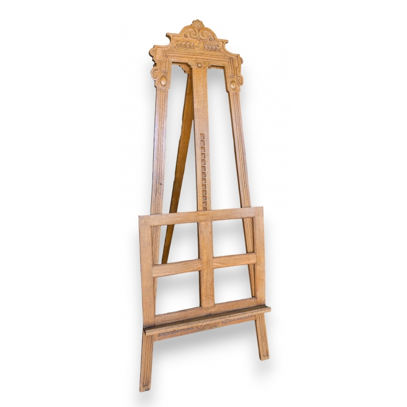 Chevalet porte-tableaux en noyer