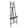 Blackened wooden easel