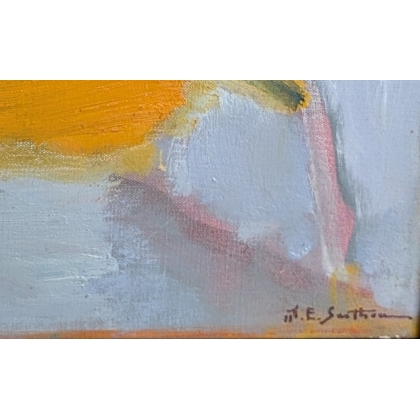 Tableau \"Venise\" signé M.E. SARTHOU