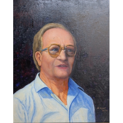 Tableau \"Auto-portrait\" signé A EGOLF 3.69