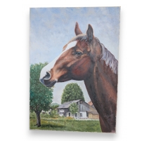 Tableau "Cheval" signé A EGOLF 97