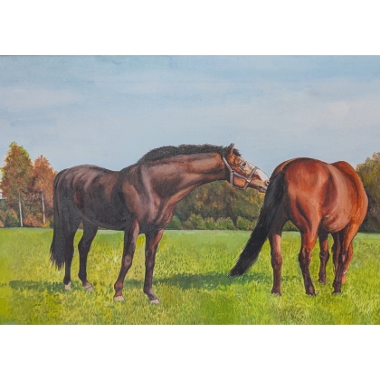 Tableau \"Chevaux\" par EGOLF