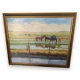 Tableau "Chevaux" signé A EGOLF 1985