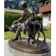 Bronze "Chèvrier" signé M. HILLER