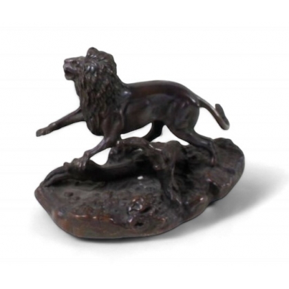 Bronze \"Lion\" par POLLAND