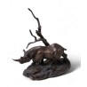 Bronze \"Rhinoceros noir\" par POLLAND